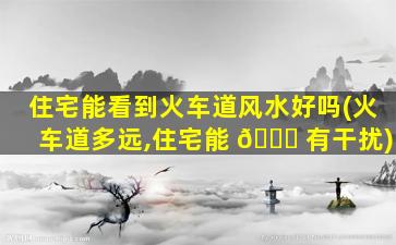 住宅能看到火车道风水好吗(火车道多远,住宅能 🕊 有干扰)